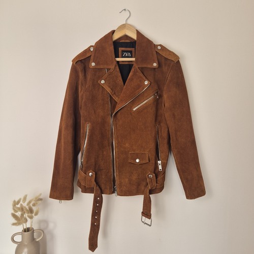 Zara women brown suede - zara,