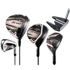 Callaway X‑Hot Golf Set 11pcs RH No Bag Driver 6‑9i Steel PW SW PT Hybrid Wood