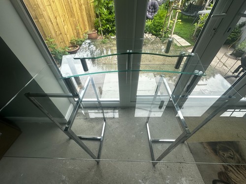 Glass desk john lewis - -, with