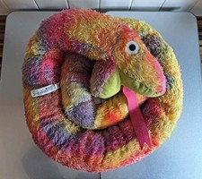 IKEA Djungelorm Rainbow Snake 2m Soft Toy Plush - Vintage 1990s