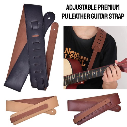 Thick padded leather guitar - padded,