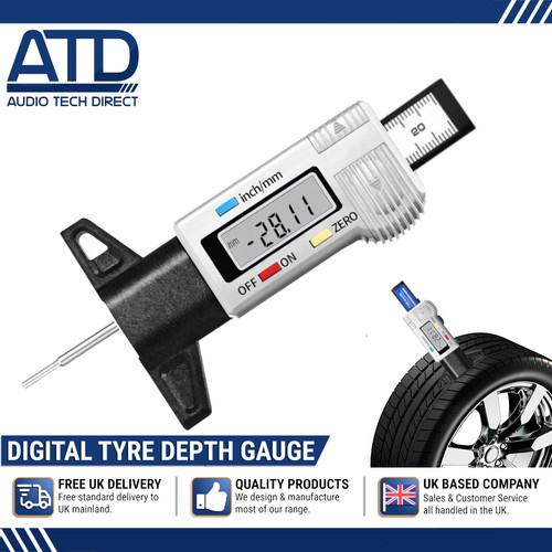 Digital tyre depth gauge - gauge, tread