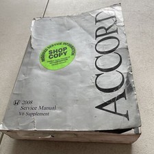 2008 Honda Accord V6 Supplement Service Manual 