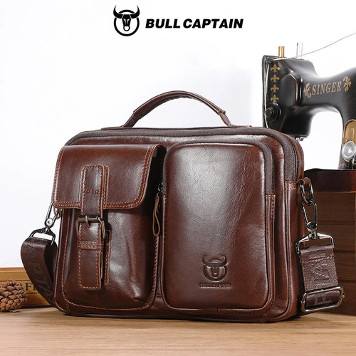 Men messenger leather - leather, laptop
