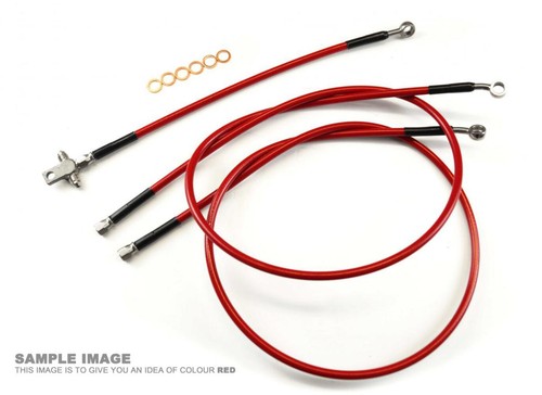 Hose rear brake red - brake, blk