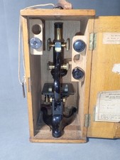 1932 Watsons KIMA  microscope in locking box LJ40