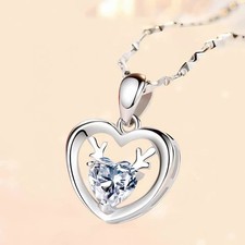 925 Sterling Silver CZ Deer