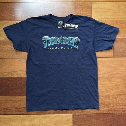 Thrasher magazine navy shirt - thrasher,