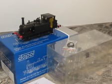 CA78: Dapol 7S-010-015 O Gauge Plain Black Terrier Steam Loco - Unrun