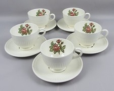 Wedgwood MOSS ROSE Tea Cups &