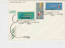 Poland 1961 Europe Canoe Championships Oars Slogan Cancel FDC  Cover 25126