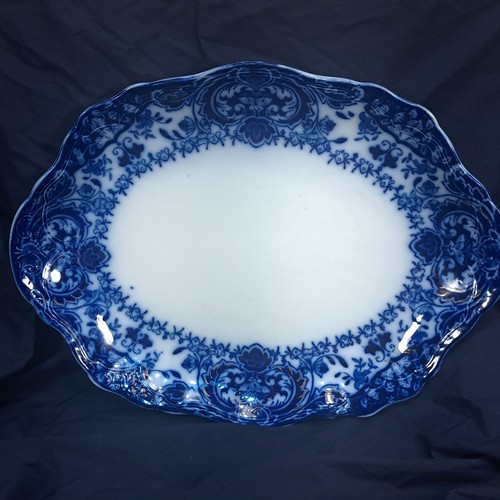 Antique flow blue wood - antique,