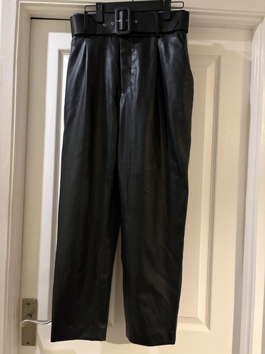 Zara faux leather trousers - zara,