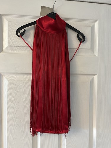 Zara red satin - red,