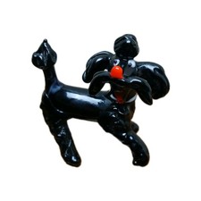Small Vintage Black Glass