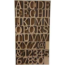 3D Wooden Alphabet Letters