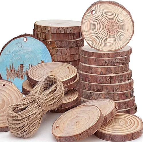 30x wood slices 6cm - wood,
