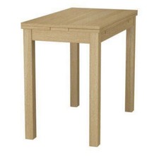IKEA Bjursta Extendable Dining Table, Oak Veneer
