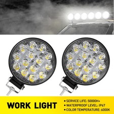 2x 4"INCH Round LED Work Light