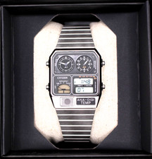 CITIZEN ANA-DIGI TEMP JG2105-93E Black Analog Digital Men Wrist Watch Quartz