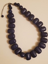 Chunky Dark Blue Beads