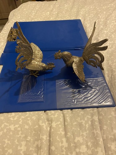 Vintage fighting roosters - vintage,