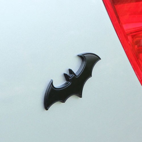 Metal black chrome emblem - black,