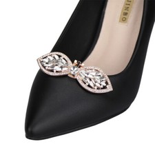 Diamante Butterfly Shoe Clips
