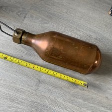 Large Copper Brass Top Hot Water Vessel Bottle Cylinder Unusual Warmer