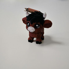 Adorable 3D Flexi Highland Cow Keychain - 5.5cm - Bag Charm, Gift