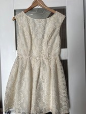 Topshop embroidered cream dress New with Tags