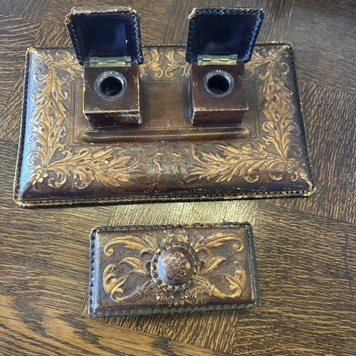 Antique embossed leather - antique,