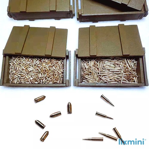 Scale ammo box gun bullets - 1/6,