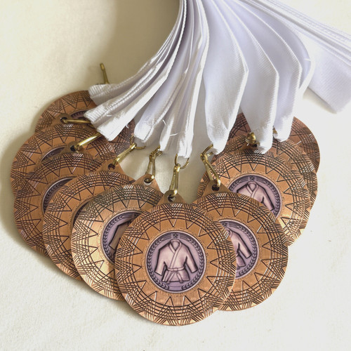 Martial arts medals - arts, white