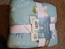 snowman and the snowdog sherpa blanket