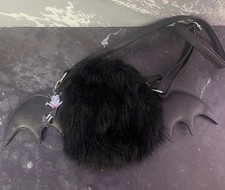 Disney Store Black Bat Bag With Ears & Bat Wings Inspired by Vampirina GC