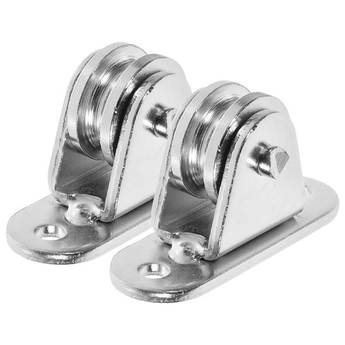 2pcs silver ceiling pulley - 2pcs,