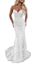 Lace Mermaid Prom Dresses for
