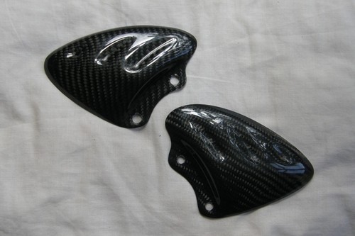 Carbon fibre heel plates - carbon,