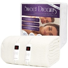 Heated Blanket Double King Superking Size Electric Mattress Cover Dual Control