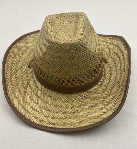 Straw cowboy hat beige - straw,