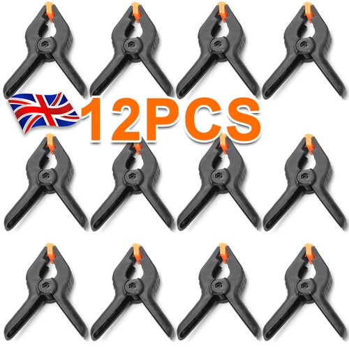 12x large spring clamps - large, set