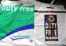 TWO Vintage Duty Free carrier