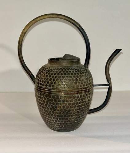 Vtg brass metal - watering, can
