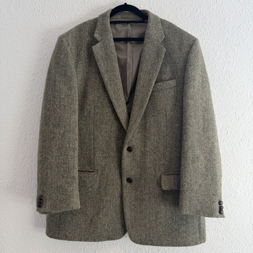 Harris tweed jacket green - harris,