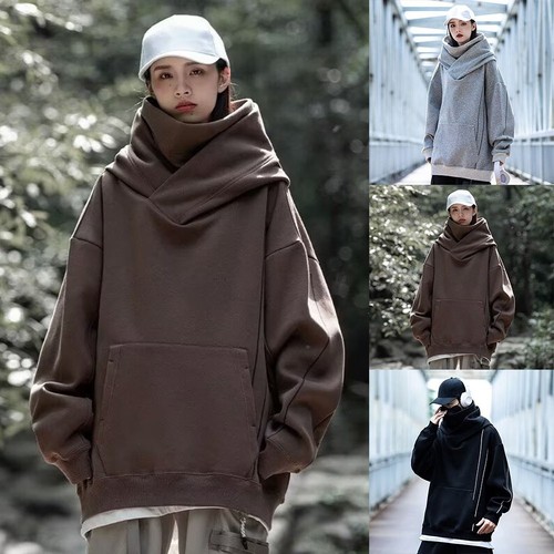 Men hoodie turtleneck - hoodie,