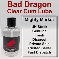 Bad Dragon Clear Cum Lube 250ml / 8oz Bottles Brand New Sealed Genuine Import ?