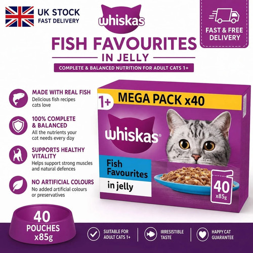 85g whiskas fish - x,