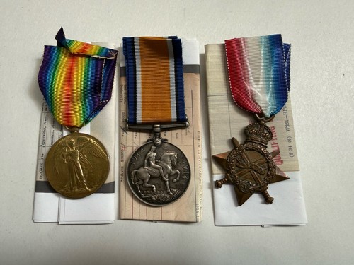 Trio ww1 medals 23649 pte - medals,