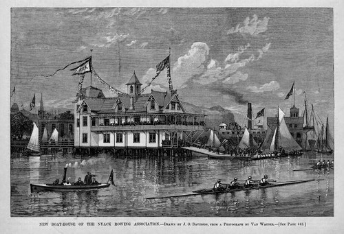 Rowing boat house nyack - rowing, boat-house